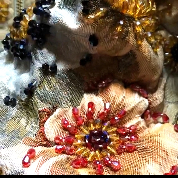 ❤️NWT Jaquard Embroidery Crystals Beads, Coat. STUNNING. - Picture 15 of 15